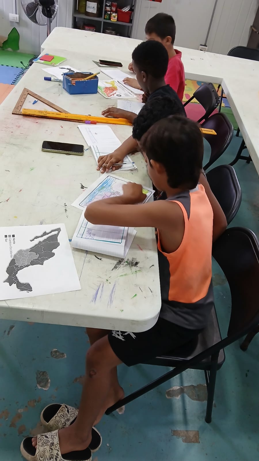 Trabajo de campo: Escuela en albergue de Tapachula,  Chiapas. Noviembre 2025