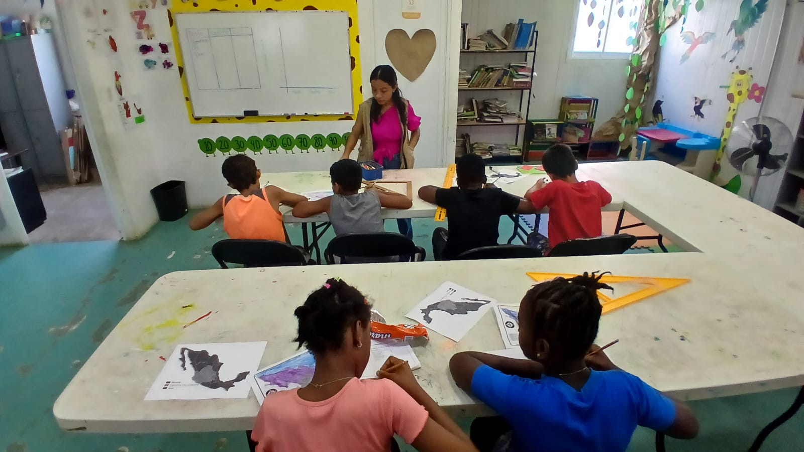 Trabajo de campo: Escuela en albergue de Tapachula,  Chiapas. Noviembre 2025